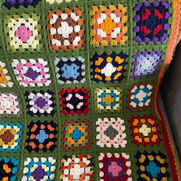 Granny Square Crochet Blanket - Picture 10 of 10